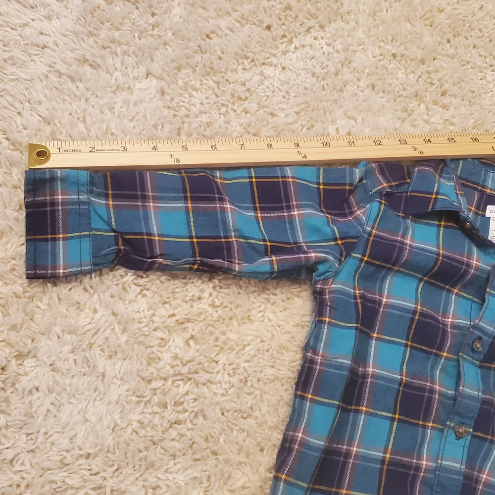 5 For $25 Carter's Plaid Button Up Shirt Toddler Size 3T Blue‎